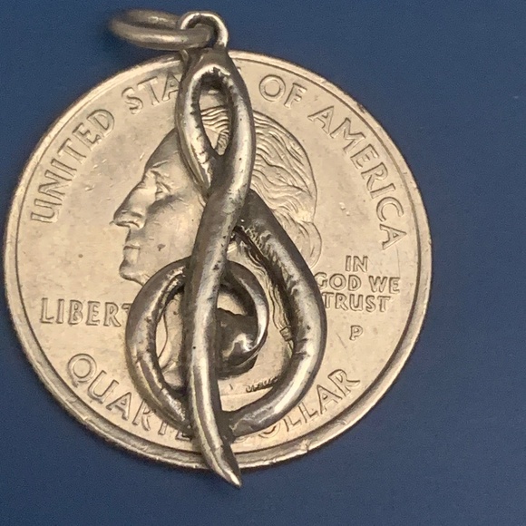 Treble Clef Music Note Sterling Silver Jewelry Charm #musician - Picture 3 of 3